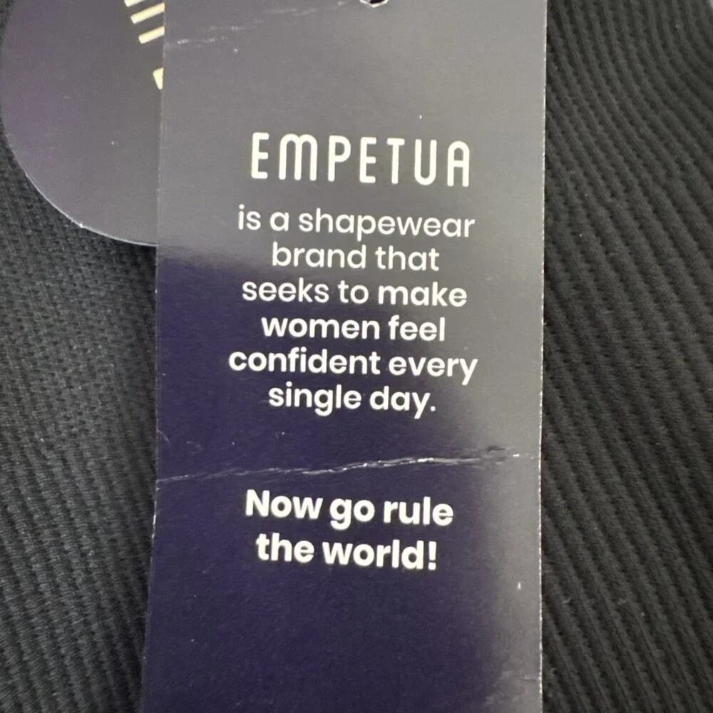 Empetur Women's L Smooth Waist‎ Trainer Black NWT